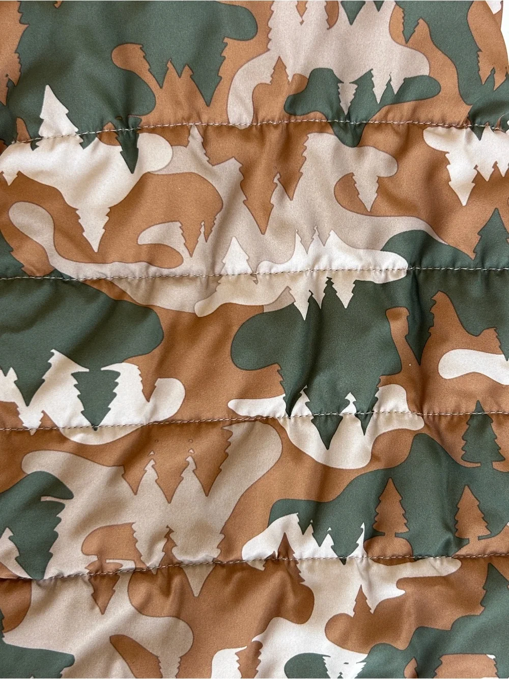 Wonder Nation 18 months camouflage woodland puffer vest faux fur
